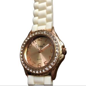 Viviani Ladies Watch-Cream band with Rose Gold-GUC